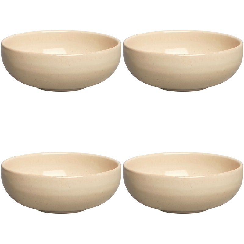 BON Kleine Schüssel 12 cm 4-er Set, Beige