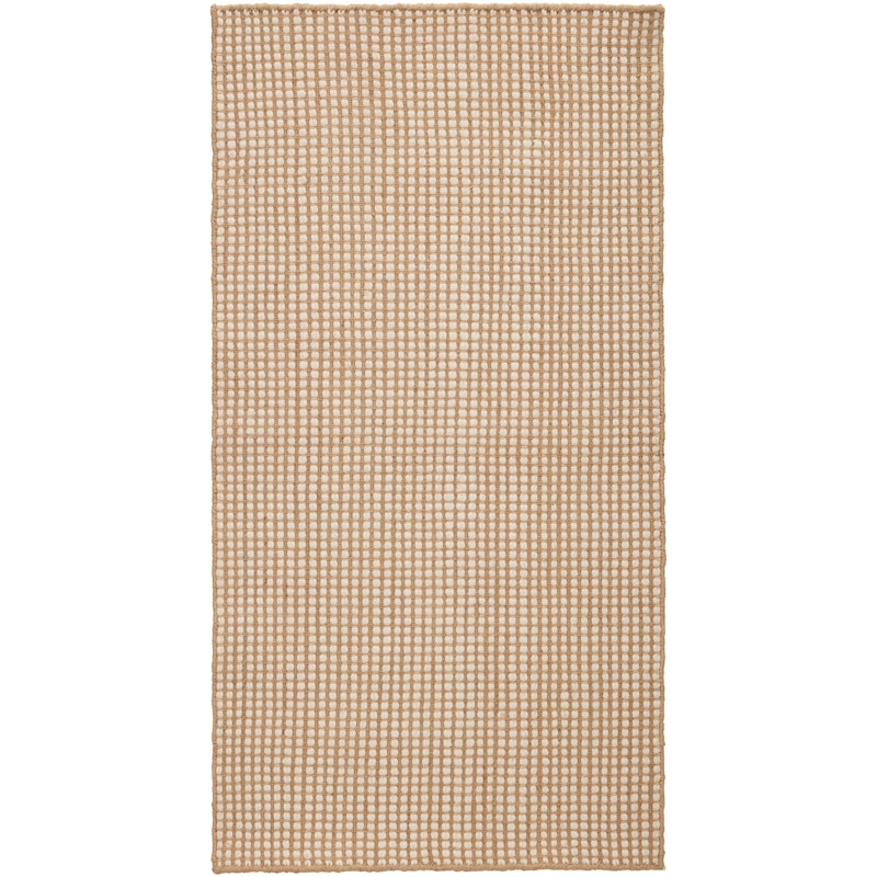 Dotted Wollteppich Natur, 75x150 cm