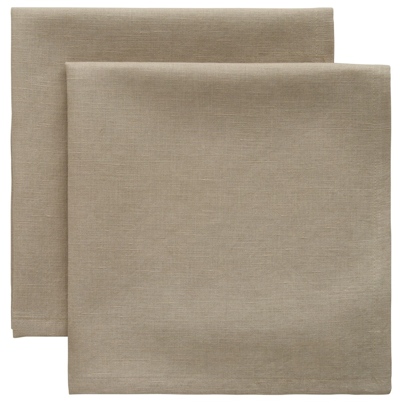Florence Serviette 45x45 cm 2-er Set, Beige