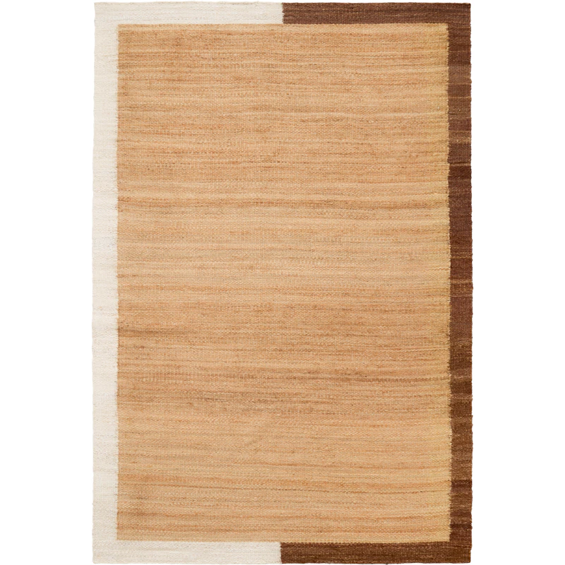 Frame Juteteppich 200x300 cm, Natur / Braun