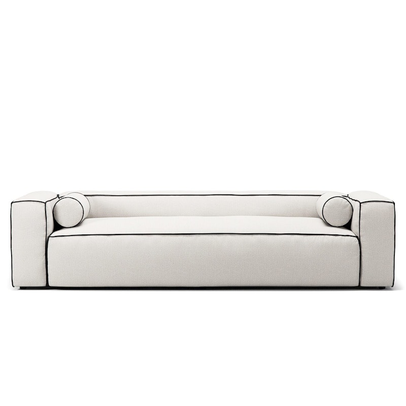 Grand Hue 3-Sitzer-Sofa, Steam White / Mine Graphite