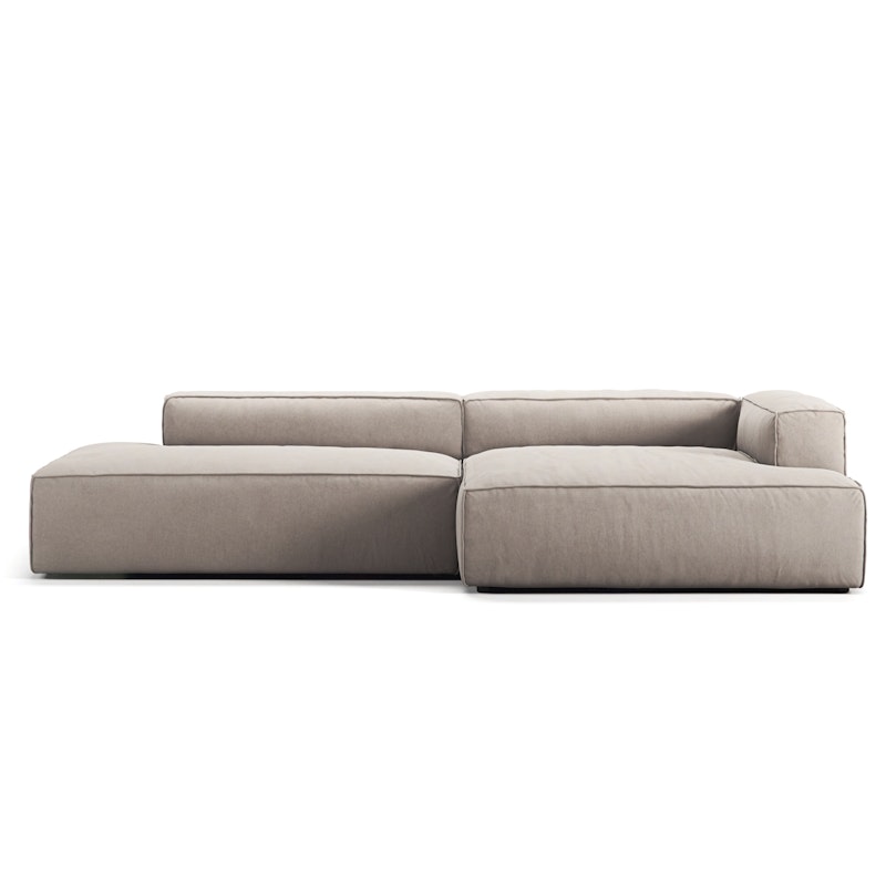 Grand 2,5-Sitzer-Sofa offener abschluss Links, Sandshell Beige