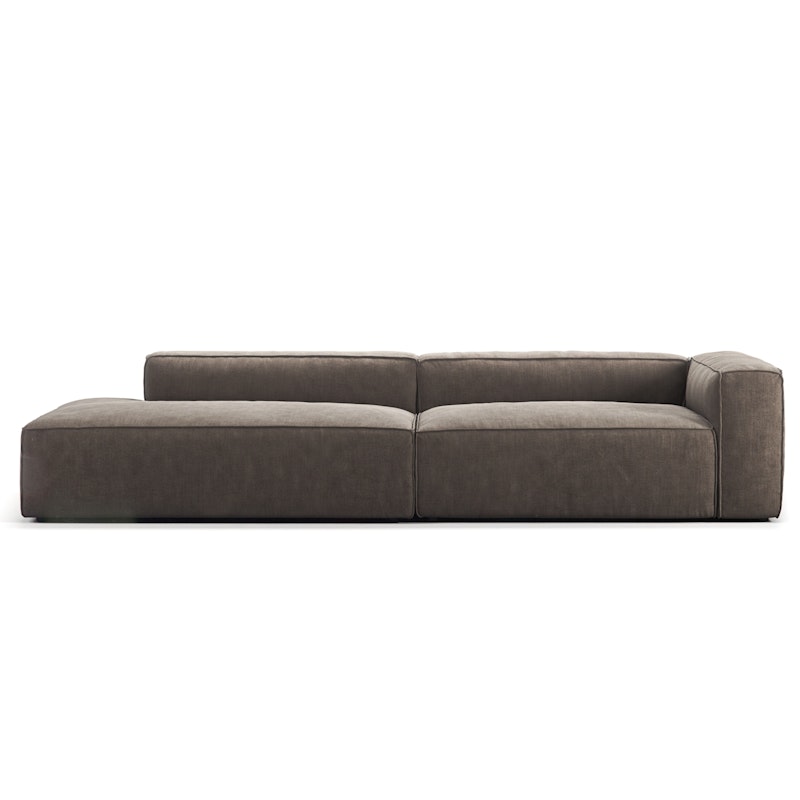 Grand 3-Sitzer-Sofa offener abschluss Links, Mole Brown