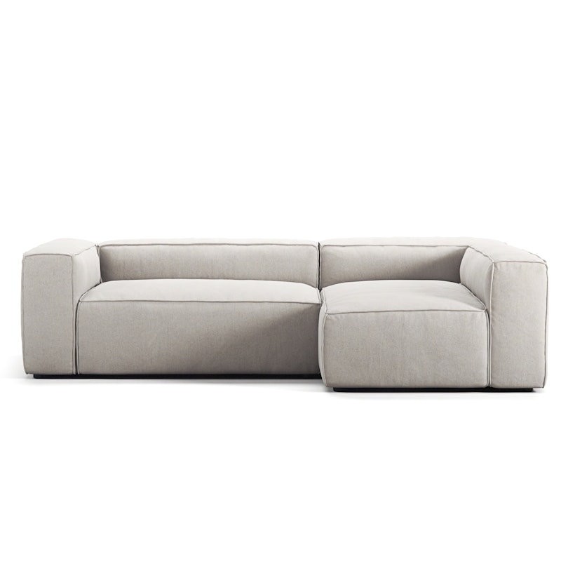 Grand 3-Sitzer-Sofa Liege Rechts, Moon White