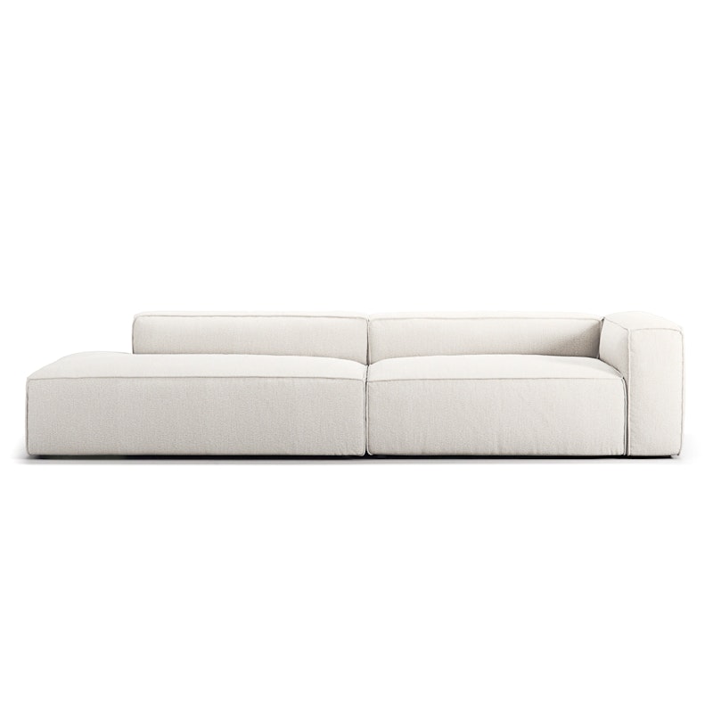 Grand 3-Sitzer-Sofa offener abschluss Links, Steam White