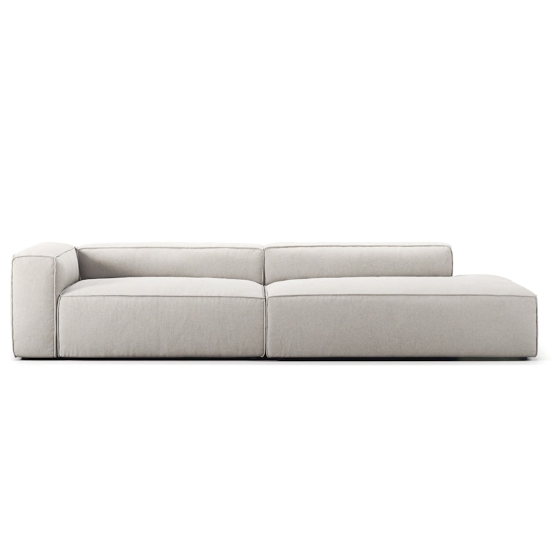Grand 3-Sitzer-Sofa offener abschluss Rechts, Moon White