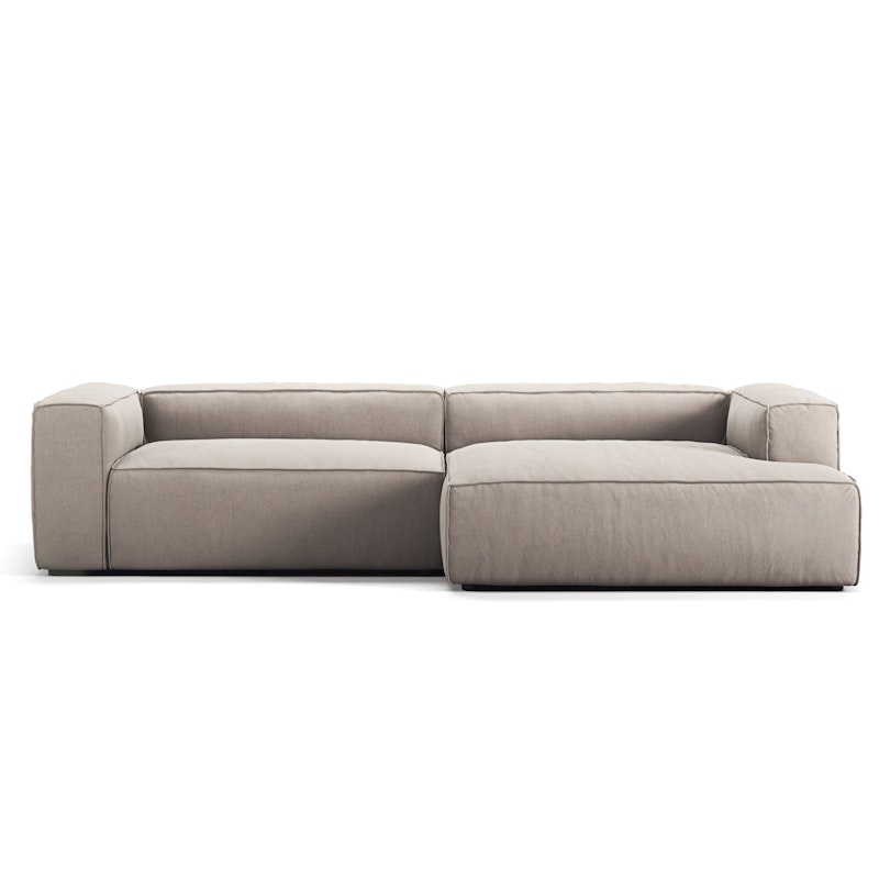 Grand 3-Sitzer-Sofa sonnenliege Rechts, Sandshell Beige