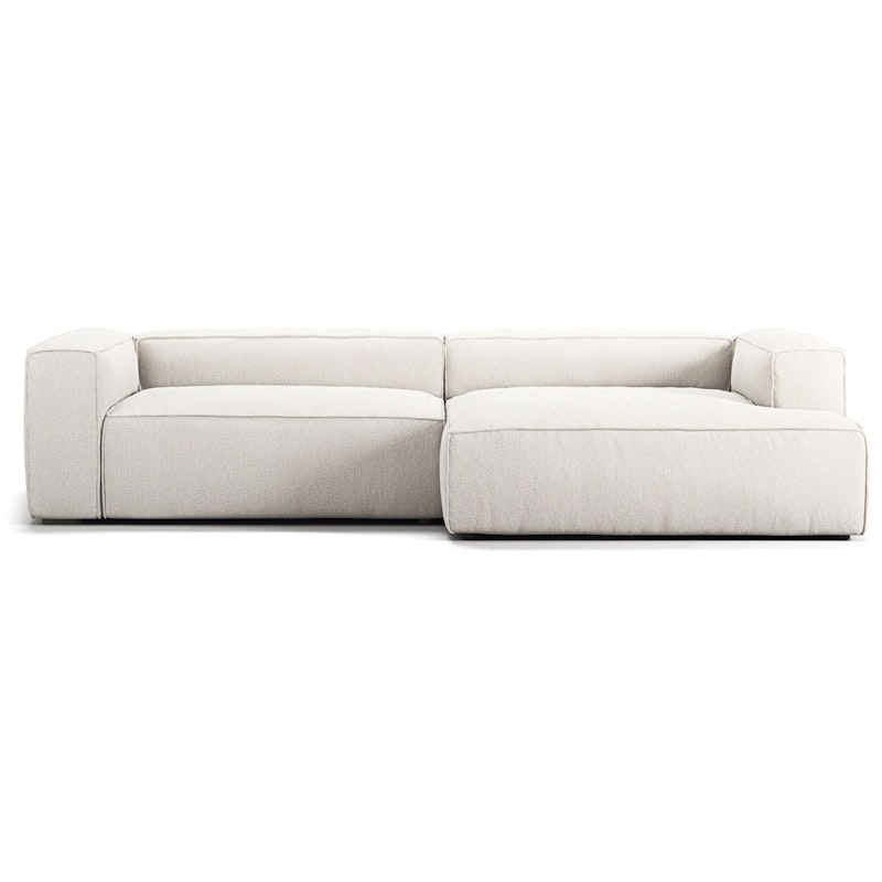 Grand 3-Sitzer-Sofa sonnenliege Rechts, Steam White