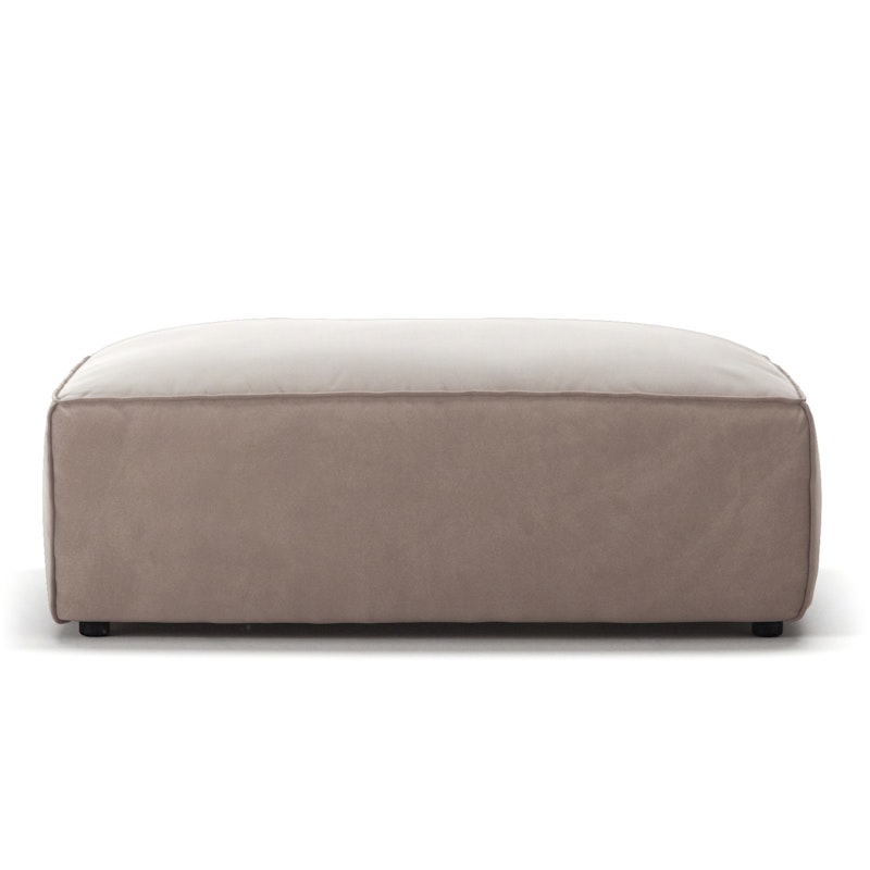 Grand Fußhocker Samt, Dusk Beige