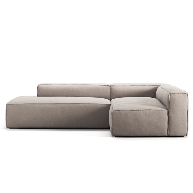 Grand Loungesofa 3-Sitzer offener abschluss Links, Sandshell Beige