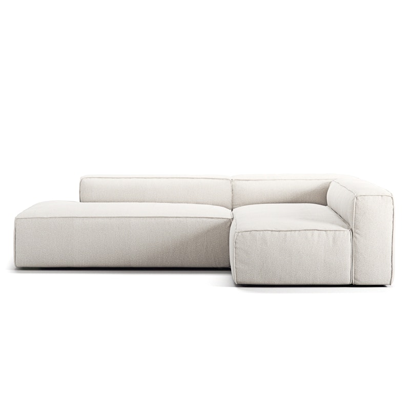 Grand Loungesofa 3-Sitzer offener abschluss Links, Steam White