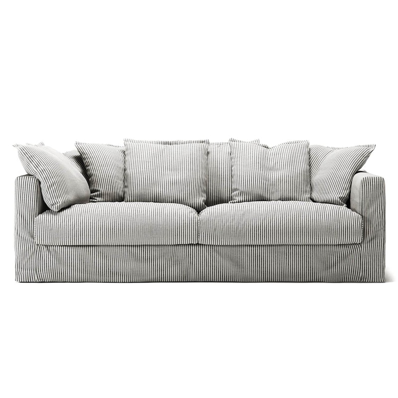 Le Grand Air 3-Sitzer-Sofa Leinen, Ash Stripe