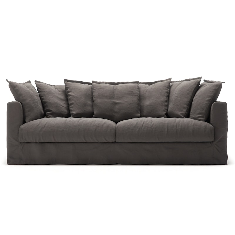 Le Grand Air 3-Sitzer-Sofa Leinen, Smokey Granite