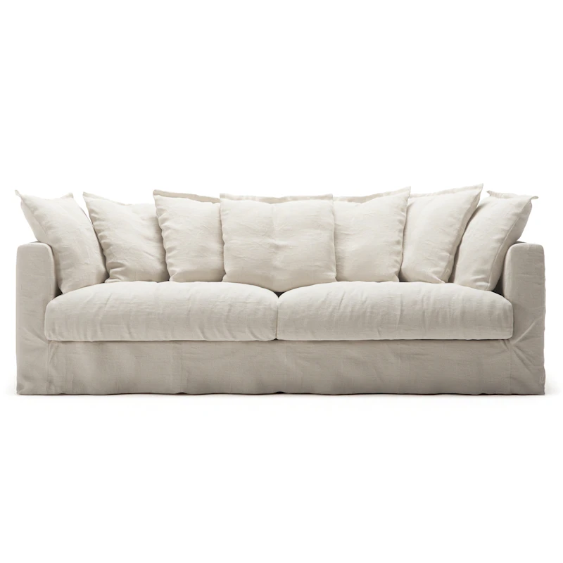 Le Grand Air 3-Sitzer-Sofa Leinen, Creamy White
