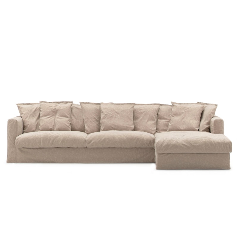 Bezug Für Le Grand Air 3-Sitzer-Sofa Leinen Liege Rechts, Savage Linen