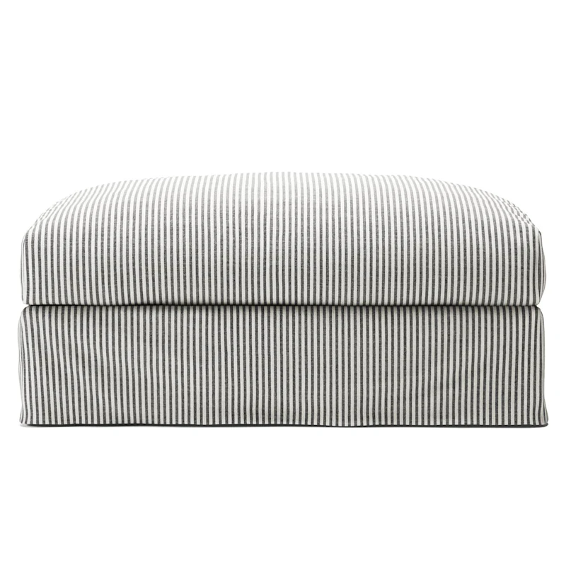 Le Grand Air Fußhocker Leinen, Ash Stripe