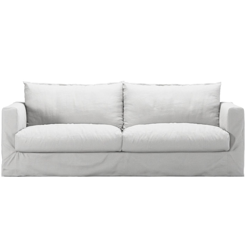 Le Grand Air Nou 3-Sitzer-Sofa Baumwolle, Weiß