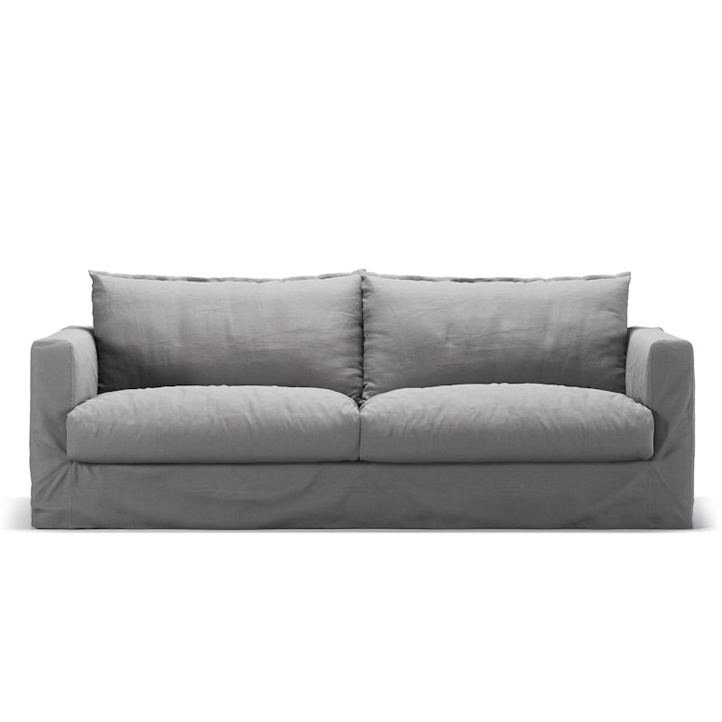 Le Grand Air Nou 3-Sitzer-Sofa Baumwolle, Hellgrau