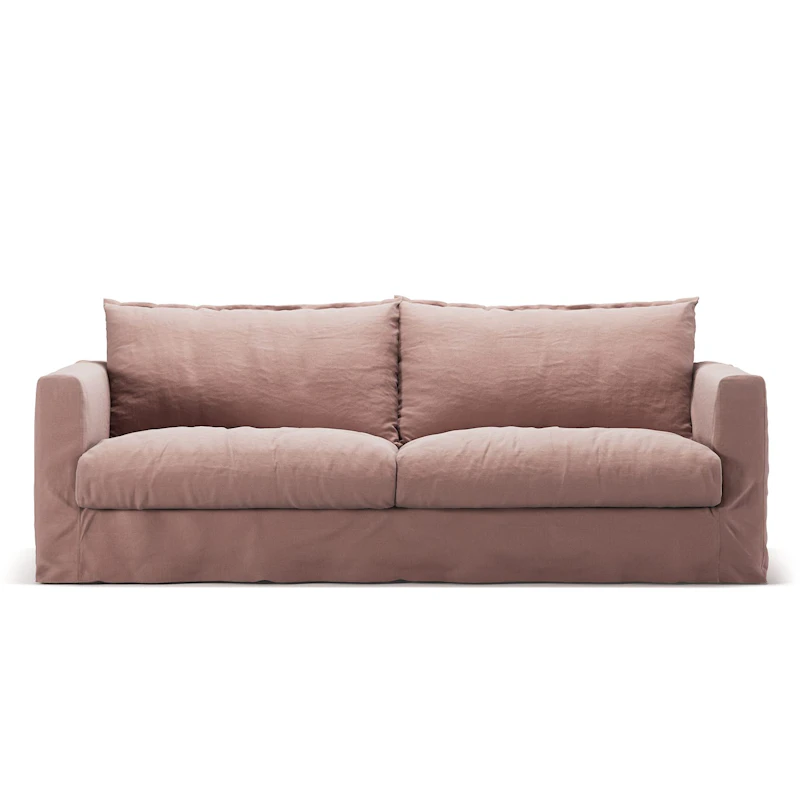 Le grand Air Nou 3-Sitzer-Sofa Leinen, Tender Blush