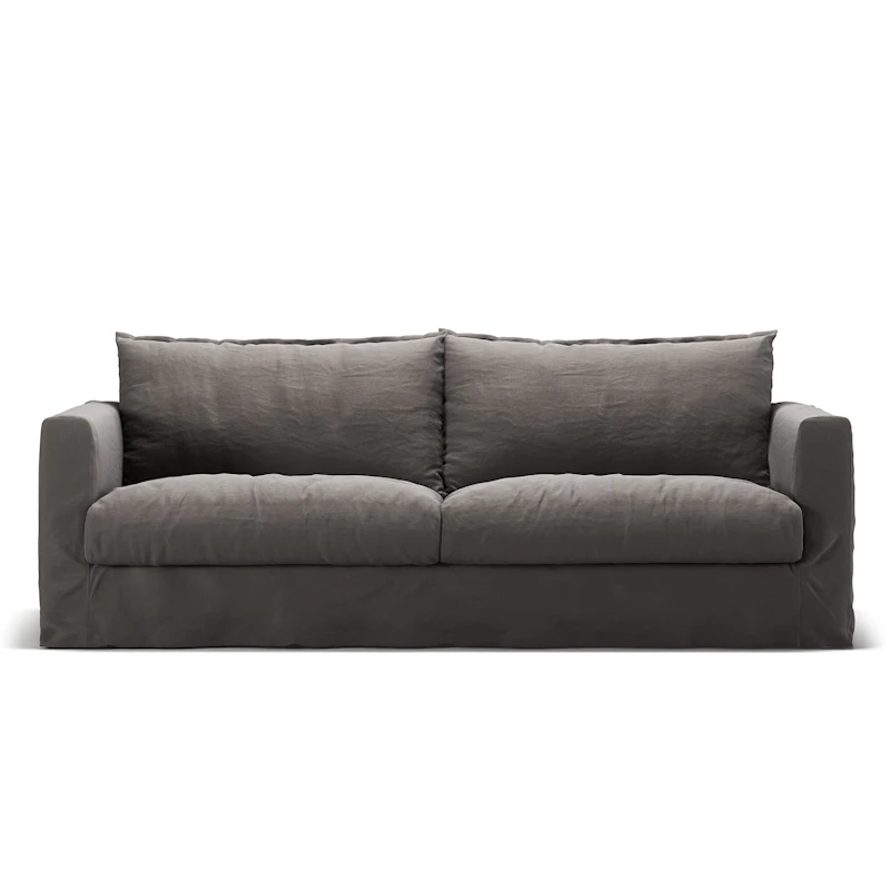 Le grand Air Nou 3-Sitzer-Sofa Leinen, Smokey Granite