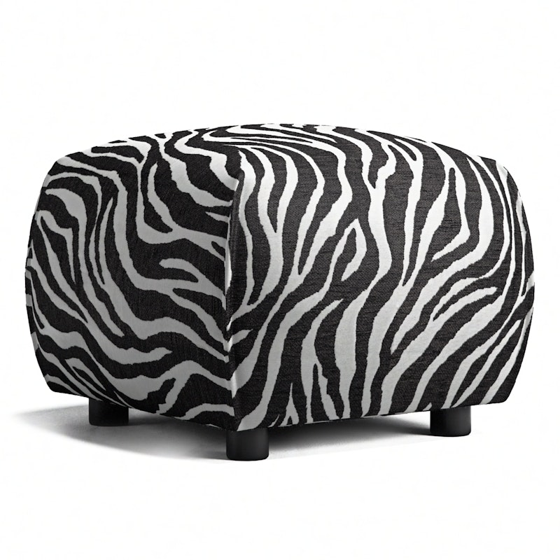 Le Petite Puff Zebra, Schwarz / Weiß