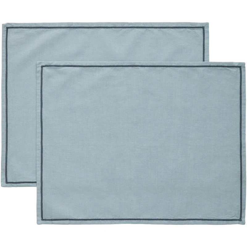 Sienna Tischset 2-er Set 35x45 cm, Dusty Blue
