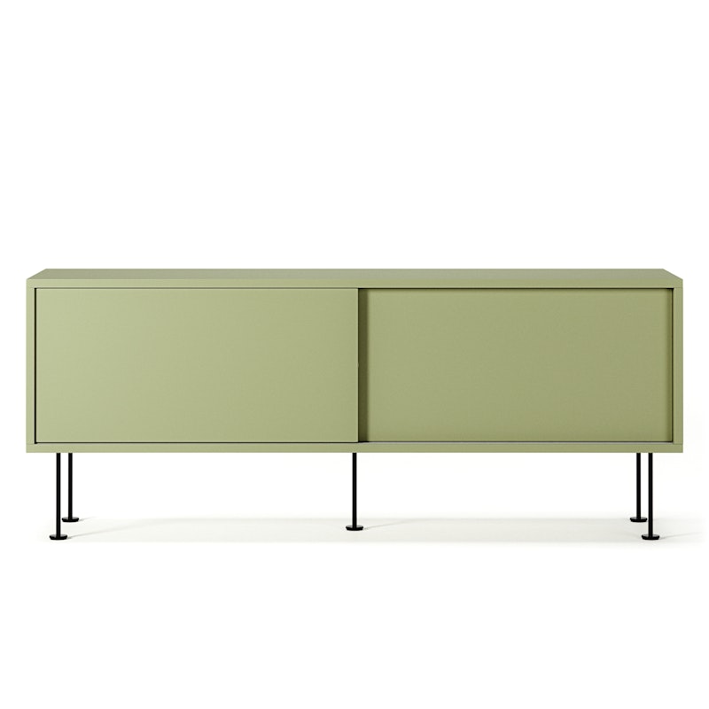 Vogue Medienbank Mit Beinen 136 cm, Lint / Schwarz