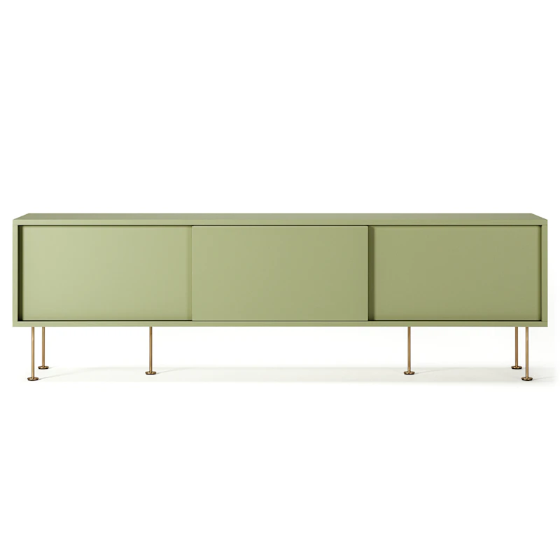 Vogue Medienbank Mit Beinen 180 cm, Lint / Messing