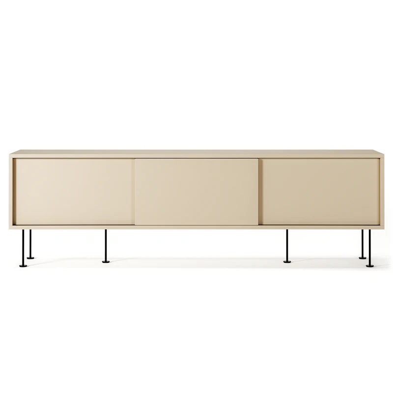 Vogue Medienbank Mit Beinen 180 cm, Sand / Schwarz