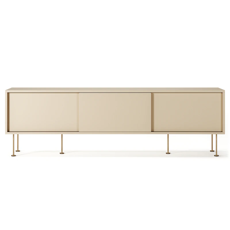 Vogue Medienbank Mit Beinen 180 cm, Sand / Messing