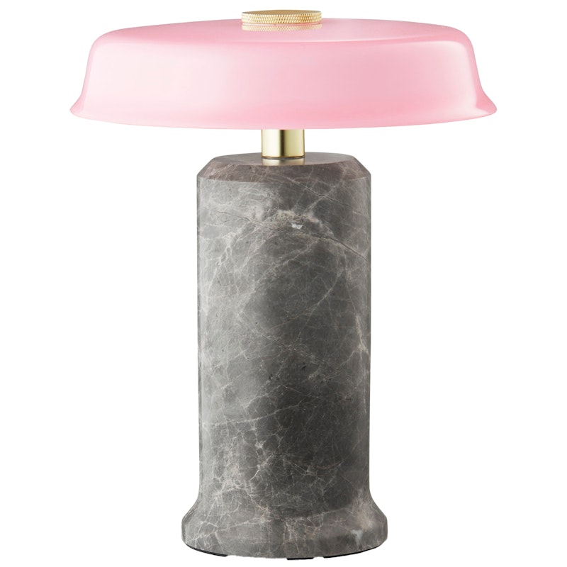 Trip No. 2 Tragbare Lampe, Marmor Silber / Rose
