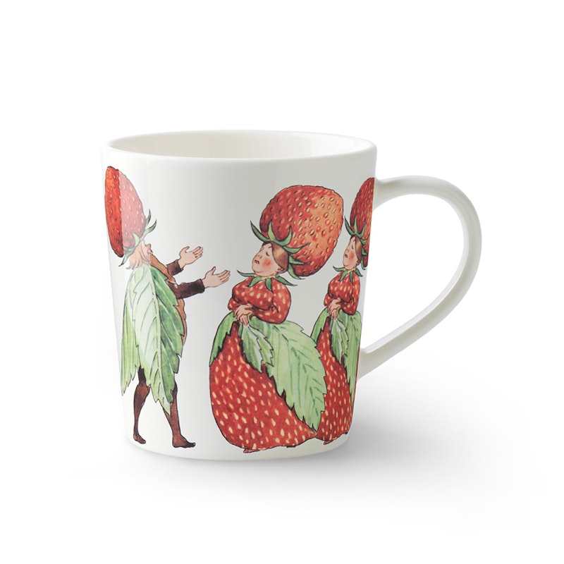 Elsa Beskow Tasse mit Henkel 40 cl, Strawberry Family