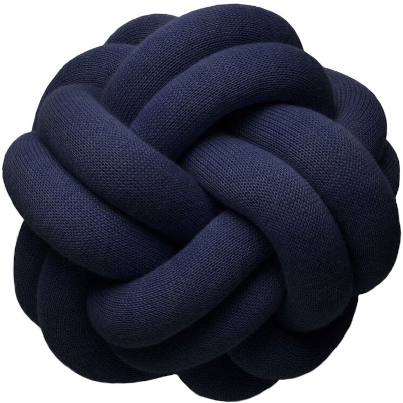 Knot Kissen, Marineblau