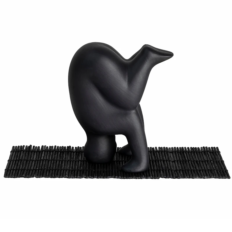 Yoga Skulptur no 4, Schwarz