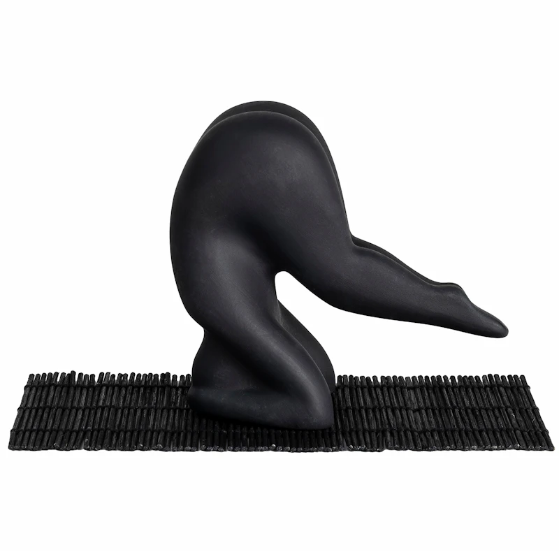 Yoga Skulptur no 1, Schwarz