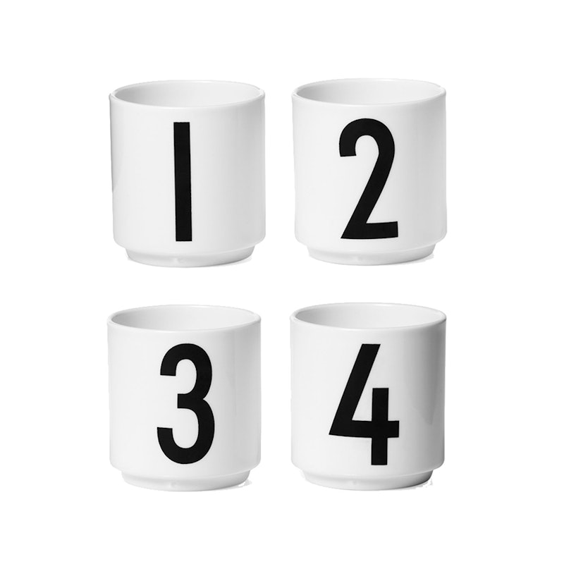 Design Letters, Espresso Becher, 4er-Pack