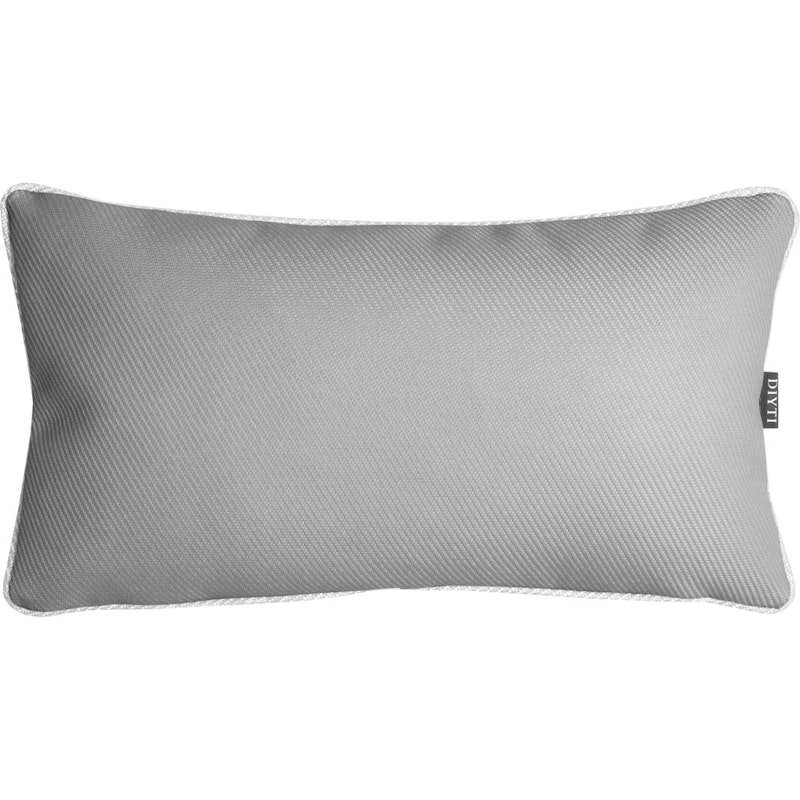 Plain Kissen 25x45 cm, Grau