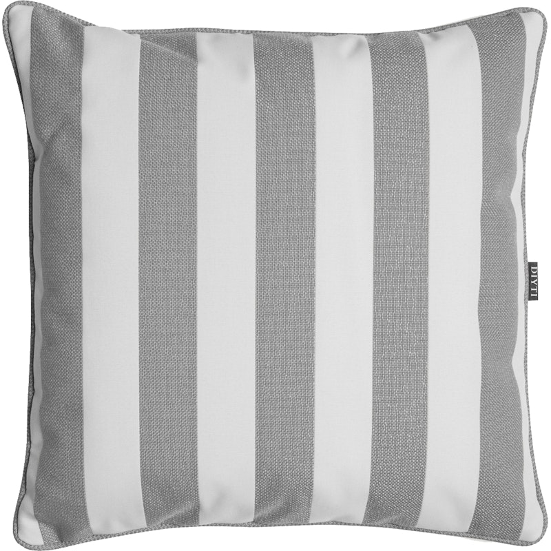 Wide Stripe Kissen 45x45 cm, Grau