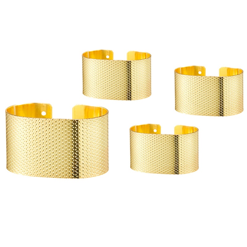 Svea Napkin Rings 6 Pcs, Gold Plated