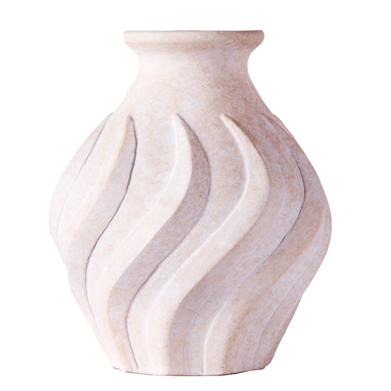 Swirl Vase Klein, Weiß