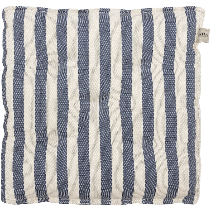 Sitzkissen 45x45 cm, Weiß/Blau