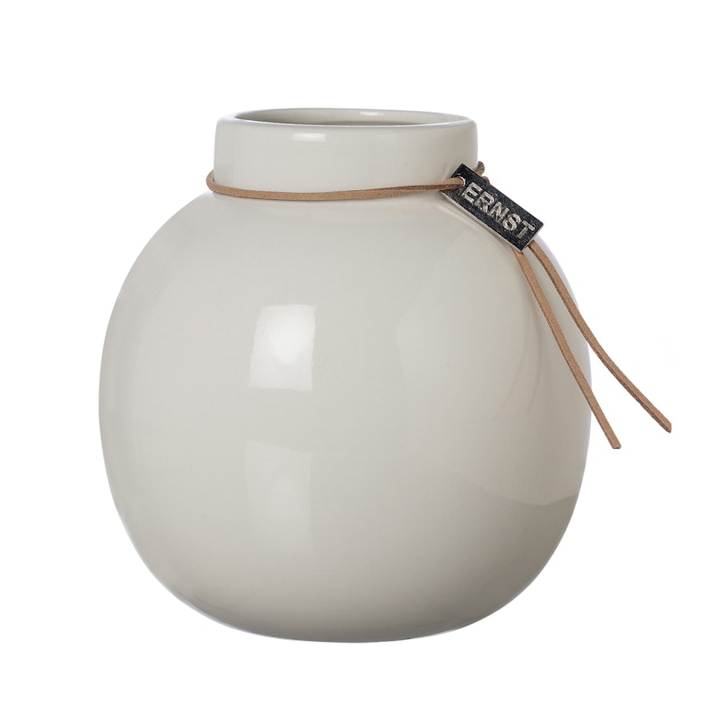 Vase Keramik Weiß, 10 cm