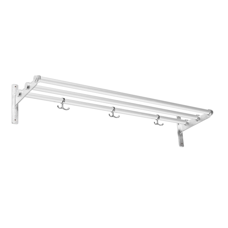 Nostalgi Hat Rack/Shoe Rack, Aluminium Fittings Hutablage, Hergestellt aus recyceltem Aluminium Aluminium