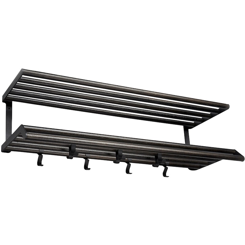 Tamburin Hat Rack 60cm,  Black/Eiche Schwarz Gebeizt