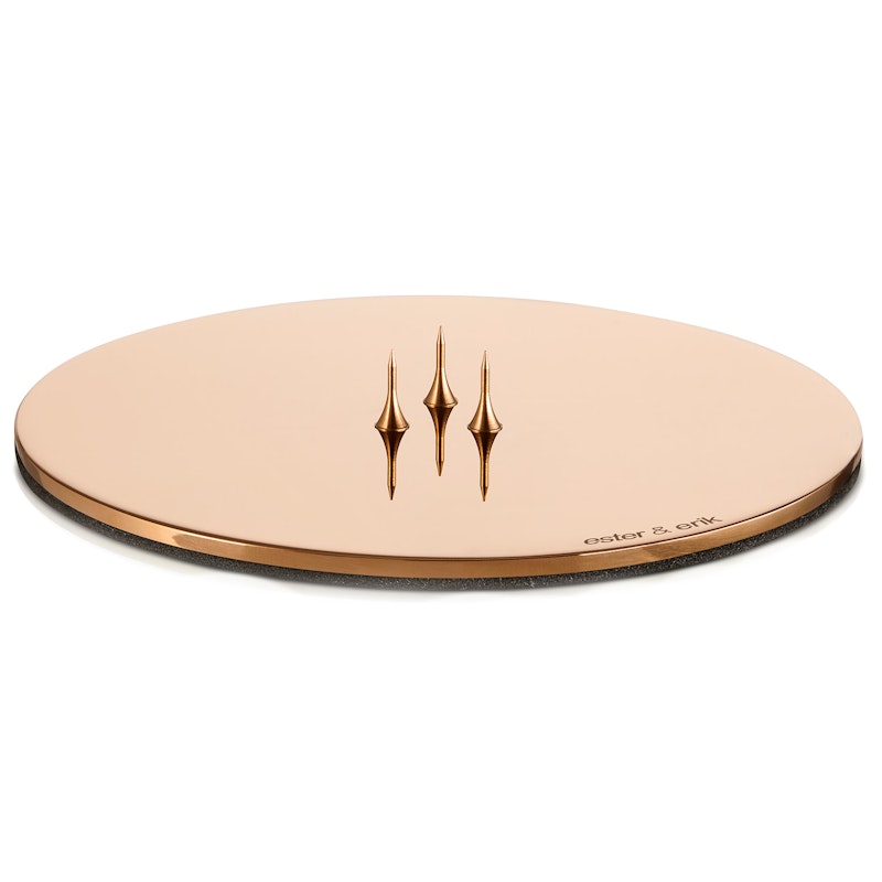 Kerzenteller Ø12 cm Rose Gold, Shiny