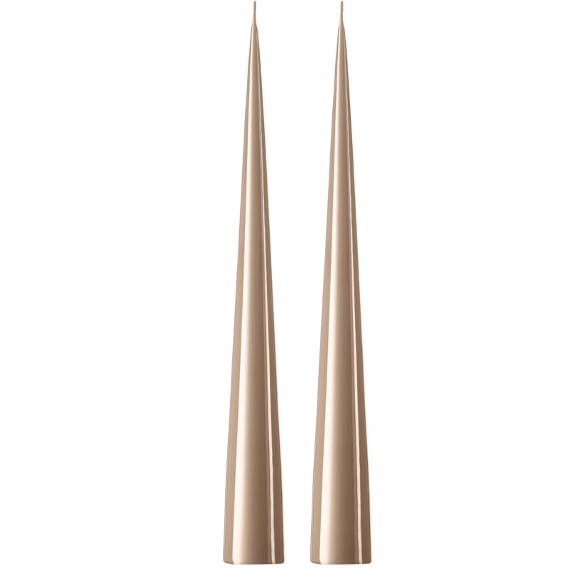 Kerzen 37 cm 2-er Set, Nougat Note