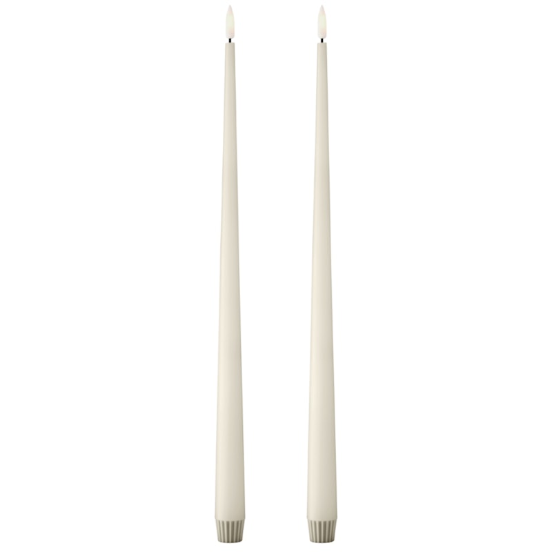 Led-Kerzen 2-er Set 40 cm, Ivory