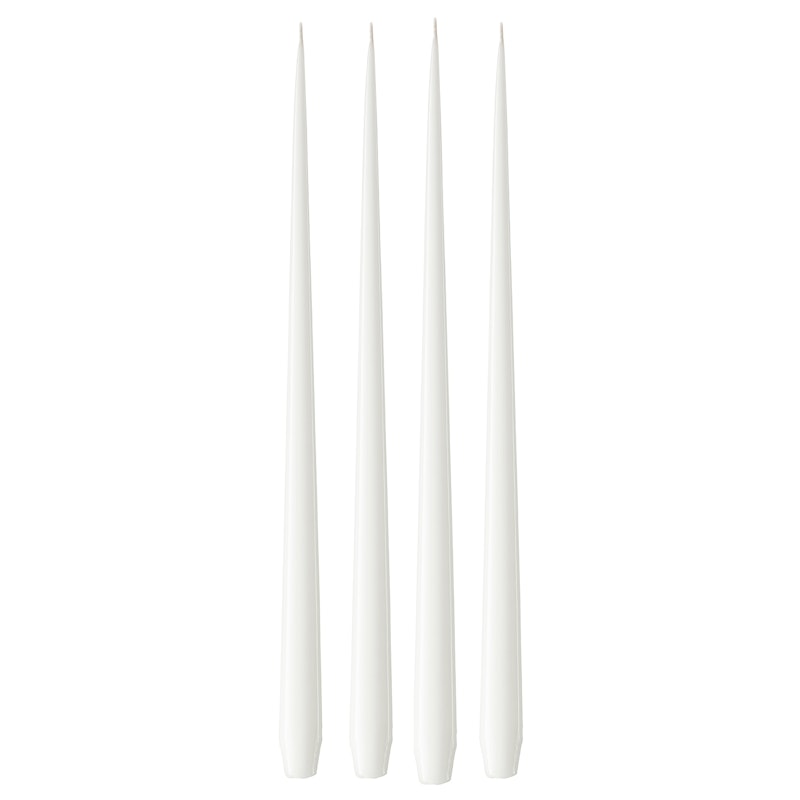 Spitzkerze Lackiert 42 cm 4-er Set, Silky