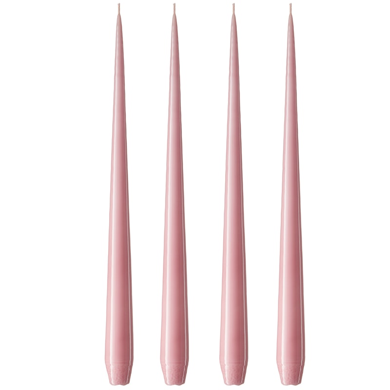 Taper Kerzen 32 cm 4-er Set, Old Rose