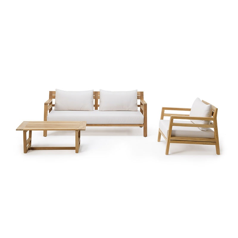 Costes Kaffeetisch 120x80 cm, Teak